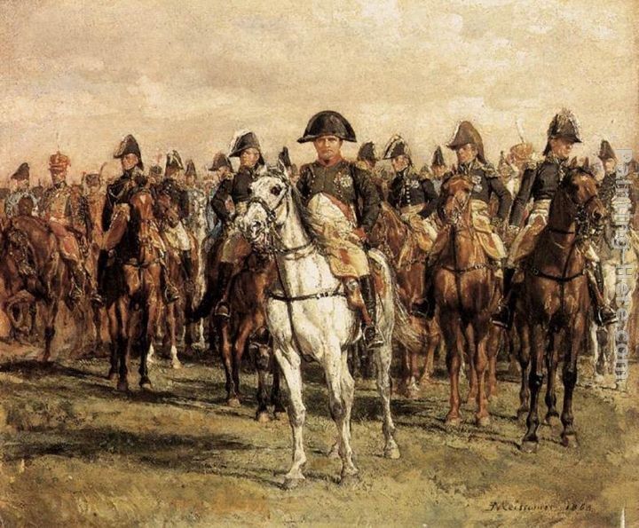 Jean-Louis Ernest Meissonier Napoleon and his Staff